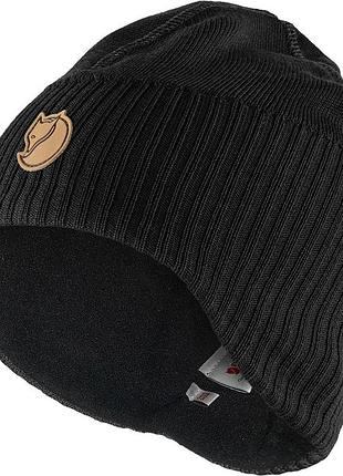 Шапка fjallraven keb stormblocker beanie black