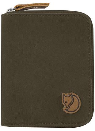 Кошелек fjallraven zip wallet dark olive