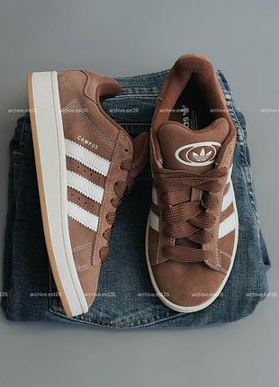 Кросівки adidas campus коричневі 2