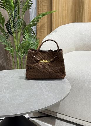 Сумка small andiamo suede amber замшева
