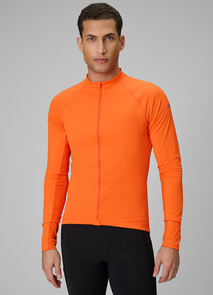 Чоловіча велосипедна футболка з довгим рукавом 4f 4fwss26tflom488 orange