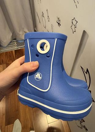 Гумові чоботи дитячі crocs handle it rain boot сині c6/c7 5
