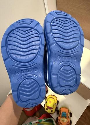 Гумові чоботи дитячі crocs handle it rain boot сині c6/c7 2