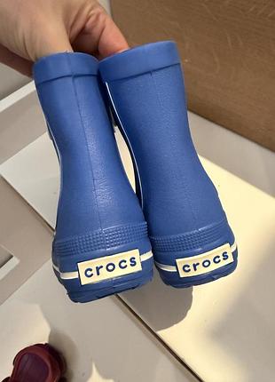 Гумові чоботи дитячі crocs handle it rain boot сині c6/c7 3