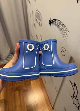 Гумові чоботи дитячі crocs handle it rain boot сині c6/c7 6