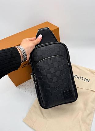 Барсетка чоловіча louis vuitton avenue чорна