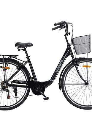 Велосипед al 28" spark city teya рама 18" чорний (239988)