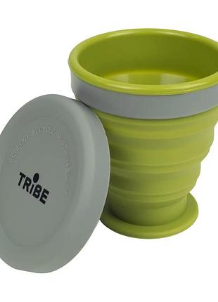 Стакан складной силиконовый tribe 200 мл t-ff-0001 olive