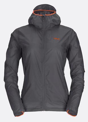 Куртка женская ветрозащитная rab vital hoody graphene