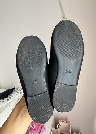 Балетки для дівчинки h&m чорні 4