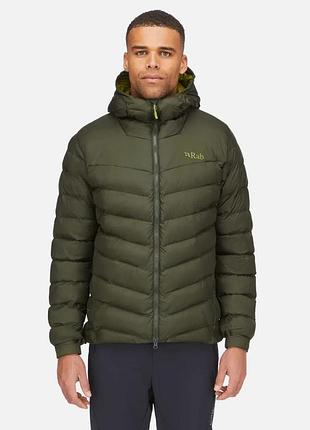 Мужская зимняя куртка rab nebula pro jacket qio-57 army