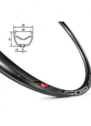 Обід mach1 5,50 sl disc 29" 32 отв, tlr, пістон, чорний, fv 600г