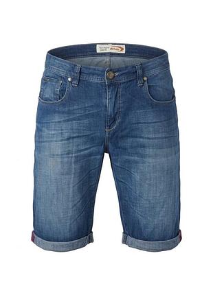 Чоловічі джинсові шорти driver jeans з підворотами | розмір xl–2xl / w38