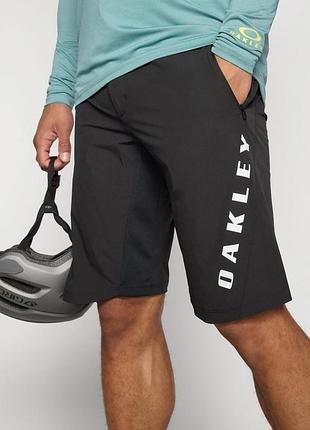 Велошорты oakley free ride lined short blackout