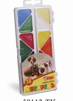 Фарби акварельні 14цв tiki п/у 50113-тк