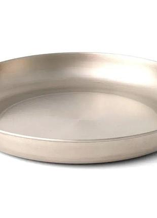 Тарелка sea to summit detour stainless steel plate black