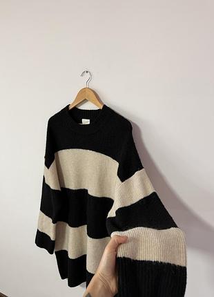 Подовжений оверсайз светр h&m🌿 3