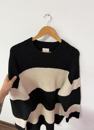 Подовжений оверсайз светр h&m🌿 7