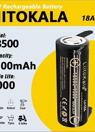 Аккумулятор li-ion 1500mah 1шт lii-18a-n оригинал тм liitokala