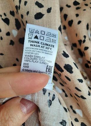 Лляна сорочка m&s 100% льон 7