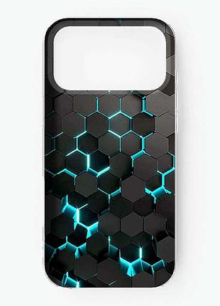 Чехол на iphone 17 pro max соты 3d (принт 357)