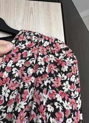 Плаття з підплічниками в квіточки zara 3