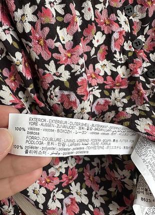 Плаття з підплічниками в квіточки zara 7