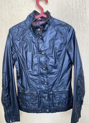 Ретро-куртка h&m l.o.g.g. в стилі barbour / vintage / вощена куртка