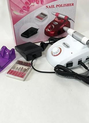 Мини фрезер машинку для ногтей pro nail drill, фрезер для маникюра и коррекции ногтей to-91 2