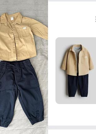 Новий котоновий костюм на хлопчика h&m 80см 86см