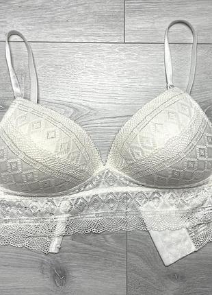 Молочний бюстгальтер з мереживом secret possessions