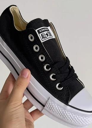 Кеди жіночі converse chuck taylor all star lift чорні