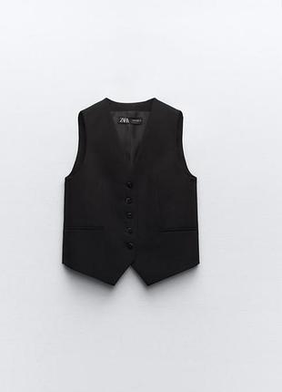 Чорний жилет zara