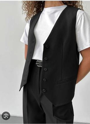 Черный жилет zara 3