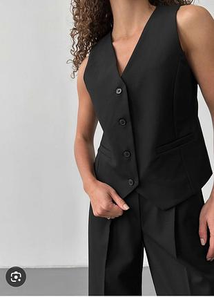 Черный жилет zara 5