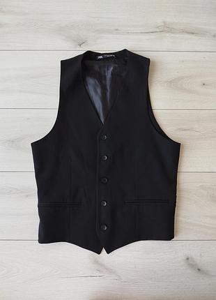 Черный жилет zara 6