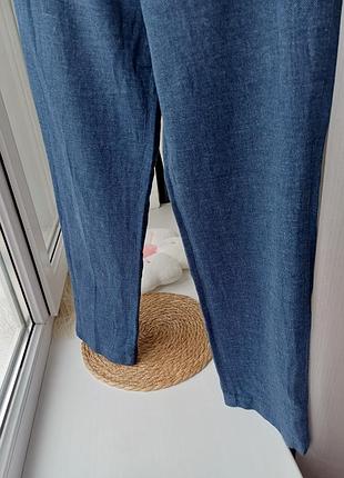 Брюки брюки льняные h&amp;m 4