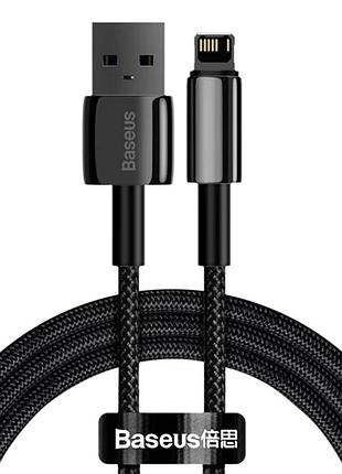 Дата кабель baseus tungsten gold usb to lightning cable 2.4a (2m) (calwj-a0) black