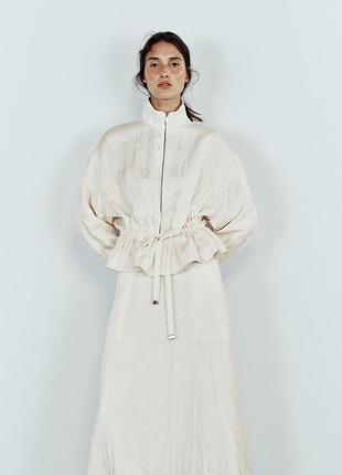 Куртка бомбер жіноча біла zara new