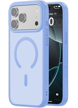 Чохол tpu накладка, pc blueo skin friendly frosted з magsafe для iphone 17 pro / iphone 18 pro (айфон 17 про / айфон 18 про) sky