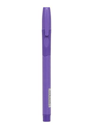 Ручка масляная "fine top" cl1361r-50(blue) синяя 0,7 мм, тренажер правша фиолетовый
