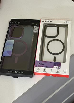 Чохол wave для iphone 14 pro max прозорий
