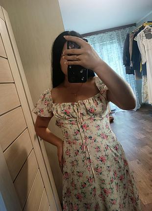 Нежное платье в цветы 4