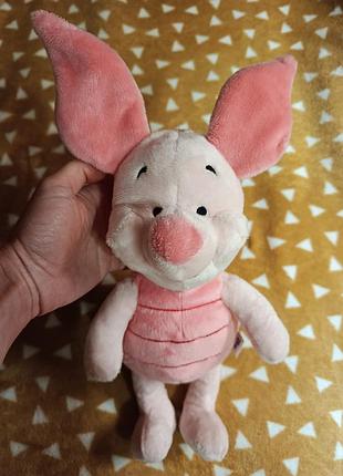 Игрушка мягкая лицензионная коллекционная piglet, поросёнок пятачок dusney simbatoys, полная высота 39 см