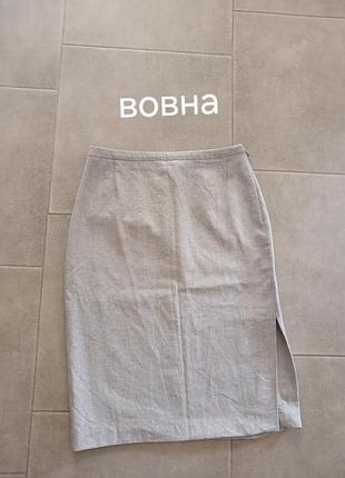 Шерстяная элегантная юбка