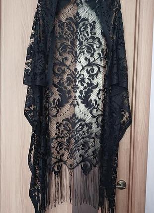 Парео жіноче чорне оверсайз ,накидка пляжна m,l,xl