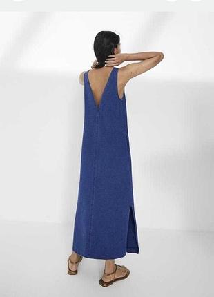 Massimo dutti сукня довга денім 2