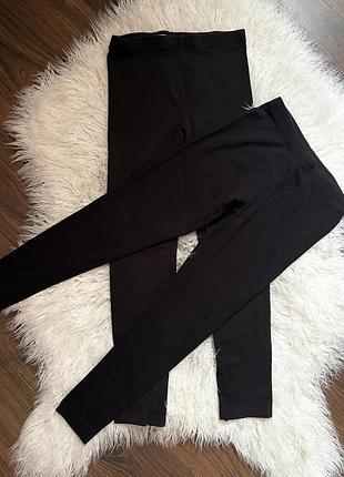 Детские черные лосины базовые primark h&m 2
