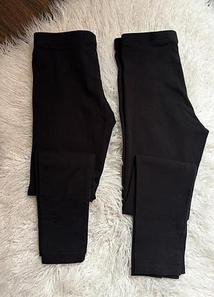 Детские черные лосины базовые primark h&m