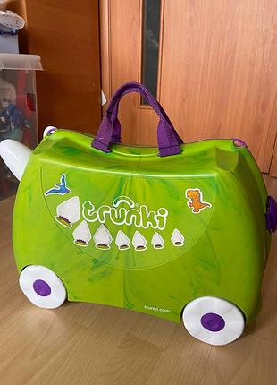 Детский дорожный чемодан чемодан trunki rex 4